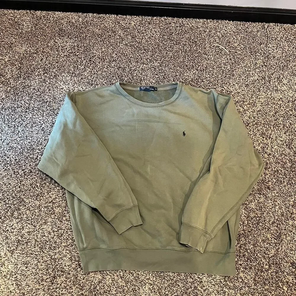 Ralph lauren green oversized crewneck